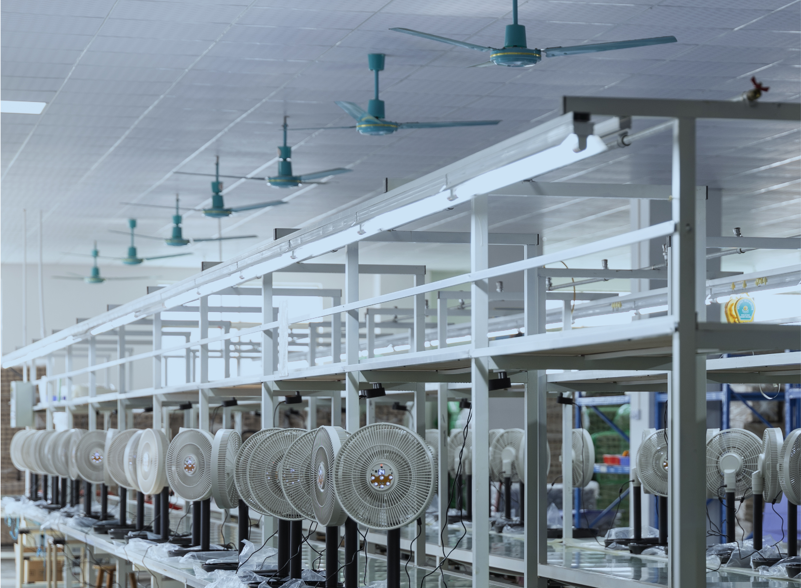 SIMTIFUL fan assembly production line and warehouse